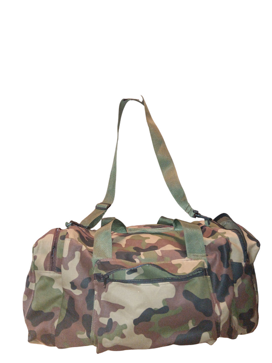 Camo duffle bag