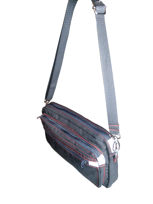 Black crossbody bag unisex