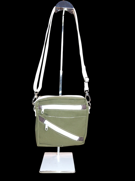 Army green and white