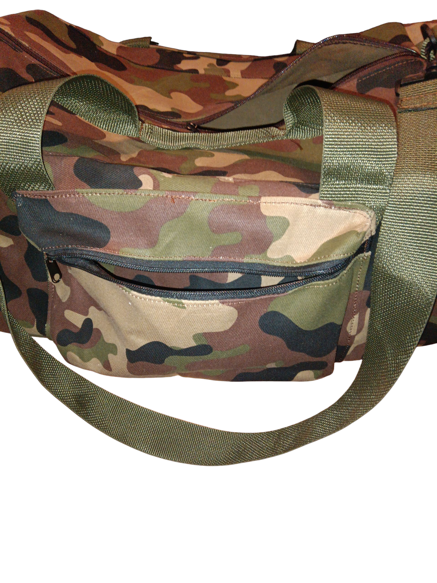 Camo duffle bag
